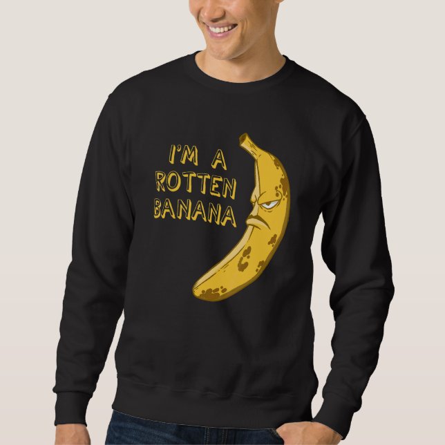 Moletom Banana Rotten Castanho Espantado Fruta (Frente)