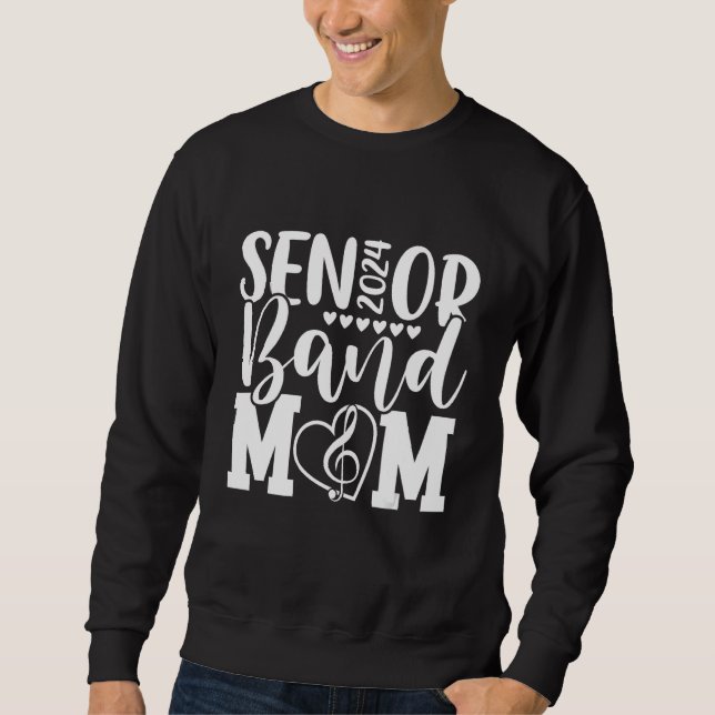 Moletom Banda de mais velho Mãe 2024 Marching Banda Classe (Frente)