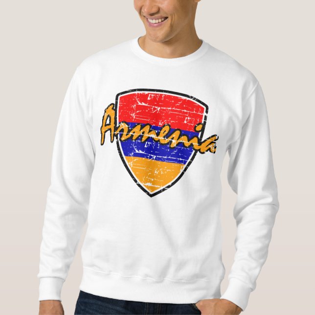 Moletom Bandeira afligida arménio (Frente)