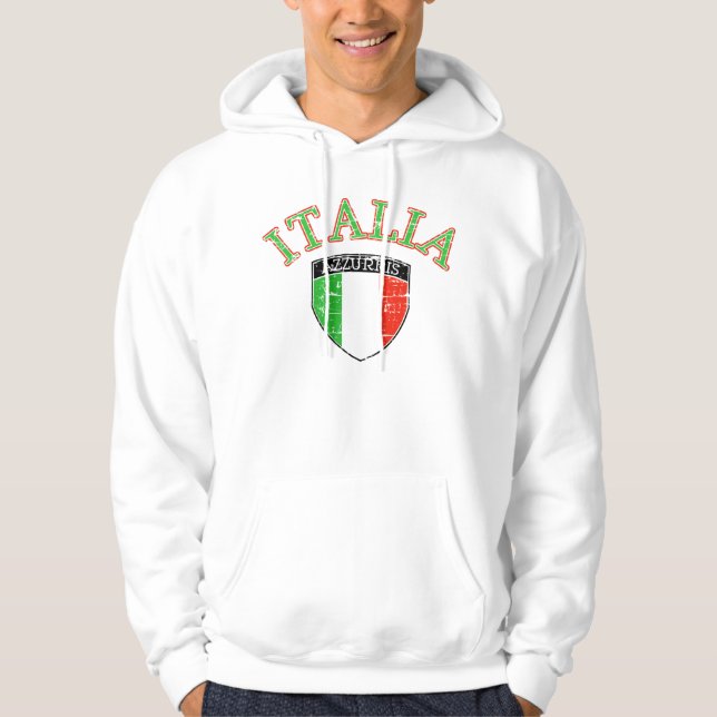 Moletom Bandeira afligida de Italia (Frente)