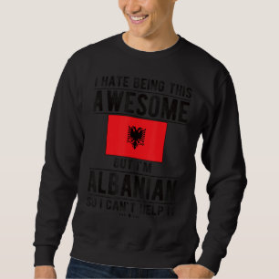 Moletom Bandeira Albanesa Incrível Raízes Albanesas