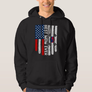 Moletom Bandeira Americana Coreia do Sul Melhor Mãe Nunca 