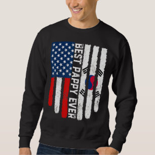 Moletom Bandeira Americana Coreia do Sul Melhor Pappy Feam