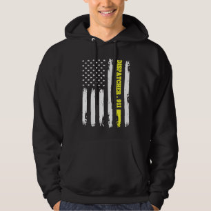 Moletom Bandeira Americana Despachante 911 T linha dourada