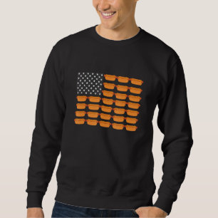 Moletom Bandeira Americana do Cachorro Quente