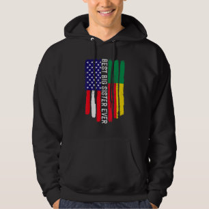 Moletom Bandeira Americana e Benin Sinalizador Melhor Irmã