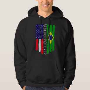 Moletom Bandeira Americana e Brasil Melhor Pop de Pop já F
