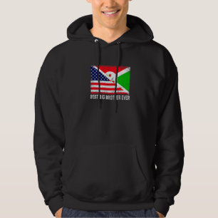 Moletom Bandeira Americana e Burundi Melhor Irmão Grande N