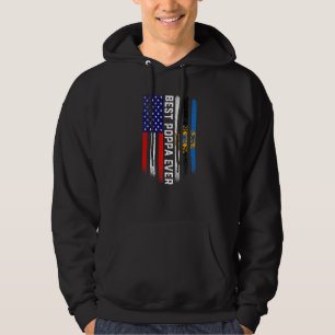 Moletom Bandeira Americana e Estônia Melhor Poppa Ever Pat