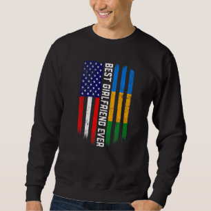 Moletom Bandeira Americana e Gabão Melhor Namorada Nunca F