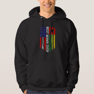 Moletom Bandeira Americana e Guiné-Bissau - Melhor Mama Já