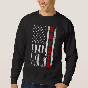 Moletom Bandeira Americana Karate Para Homens Karate 3