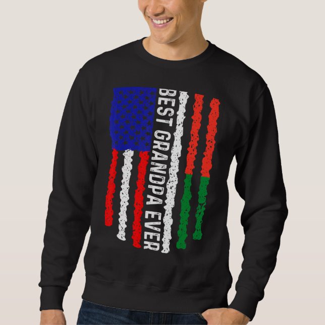 Moletom Bandeira Americana Madagascar Melhor Avô Ever Fa (Frente)
