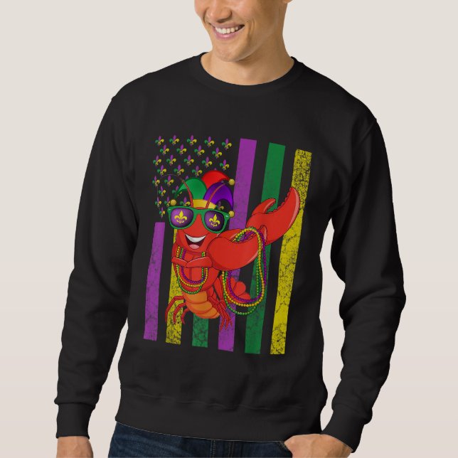 Moletom Bandeira Americana Mardi Gras Dabbing (Frente)