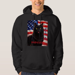 Moletom Bandeira Americana Melhor Pai do Mundo Gato Bengal