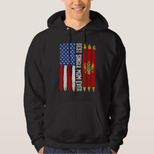 Moletom Bandeira Americana Montenegro Melhor Solteiro Mãe