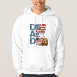 Moletom Bandeira americana Pai Leão Patriótico