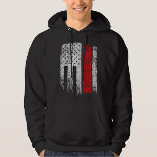 Moletom Bandeira Americana Pedreiro Vermelho Branco Vintag