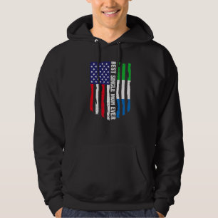 Moletom Bandeira Americana Serra Leoa Melhor Solteiro Mãe