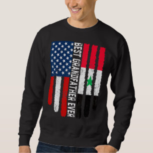 Moletom Bandeira Americana Sinalizador Síria Melhor Avô