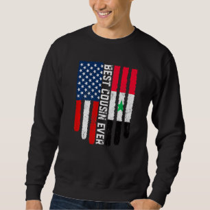 Moletom Bandeira Americana Síria: Melhor Primo Da Família 