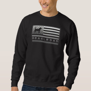 Moletom Bandeira Americana Vintage EUA Cão Beagle Orgulhos