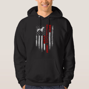 Moletom Bandeira Americana Vintage EUA Melhor Mãe Dachshun