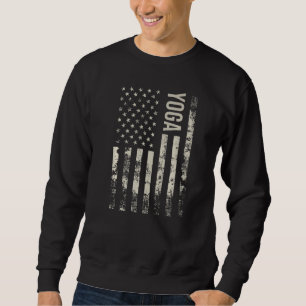Moletom Bandeira Americana Vintage Yoga Premium