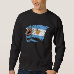 Moletom Bandeira Argentina Argentina Vintage Orgulho Argen
