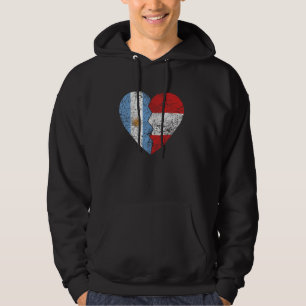 Moletom Bandeira argentina peruana Coração argentina Peru 