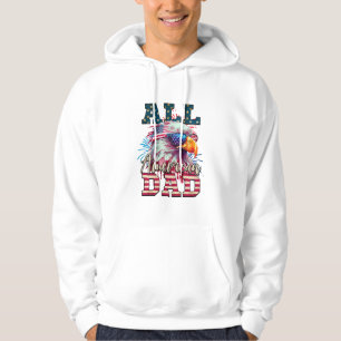 Moletom Bandeira Bald Eagle USA - Pai Americano 4 de julho