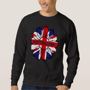 Moletom Bandeira Britânica Inglaterra Reino Unido Girassol