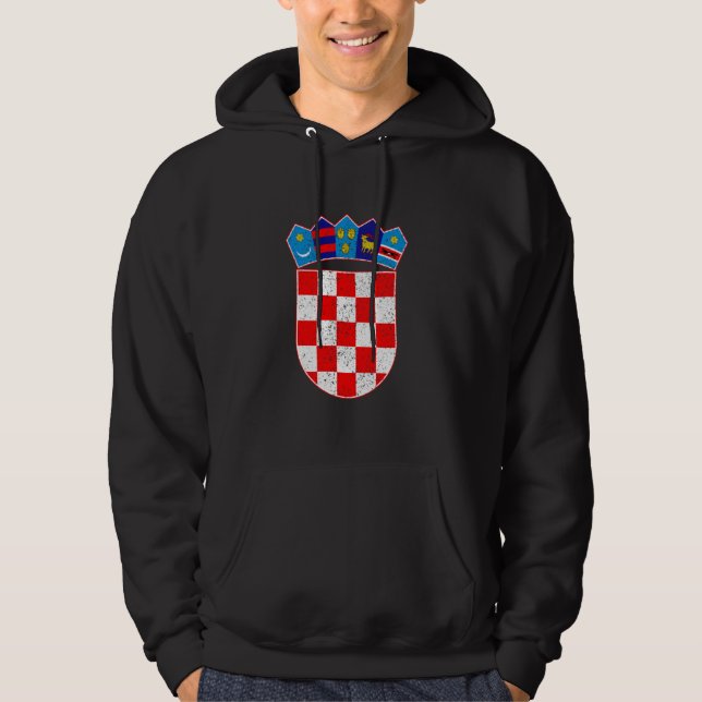 Moletom Bandeira croata Hrvatska Croácia Pride (Frente)