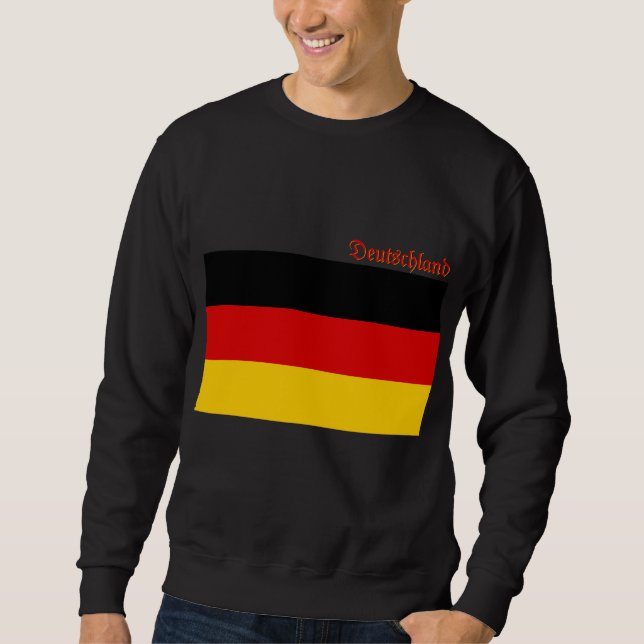 Moletom Bandeira da Alemanha recortada personalizada  (Frente)