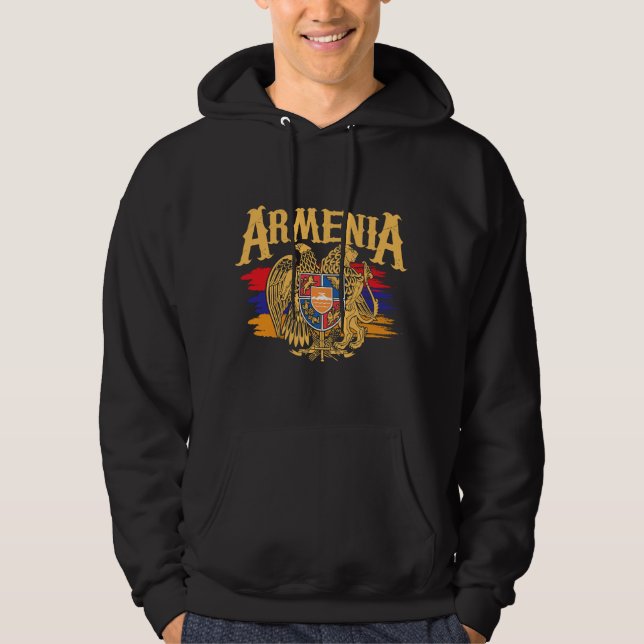 Moletom Bandeira da Armênia Distorcida - País da Diáspora  (Frente)