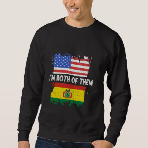 Moletom Bandeira da Bolívia Eu sou ambos do Orgulho Bolívi