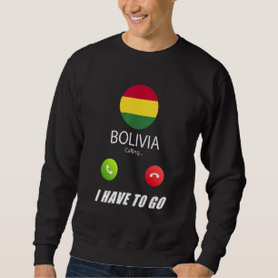 Moletom Bandeira da Bolívia Lembrança Bolívia Está Chamand