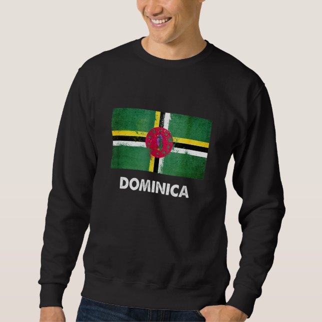 Moletom Bandeira da Dominica  Dominicano (Frente)