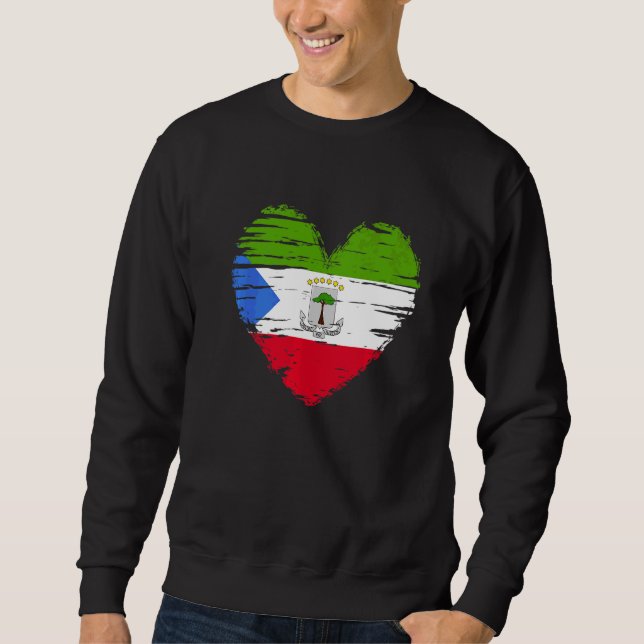 Moletom Bandeira da Guiné Equatorial Equatorial Pr (Frente)
