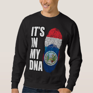 Moletom Bandeira da Herança de DNA Misto Luxemburguês e Be