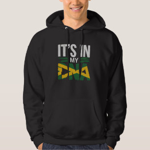 Moletom Bandeira da Jamaica É Meu DNA Raízes Jamaicanas Or