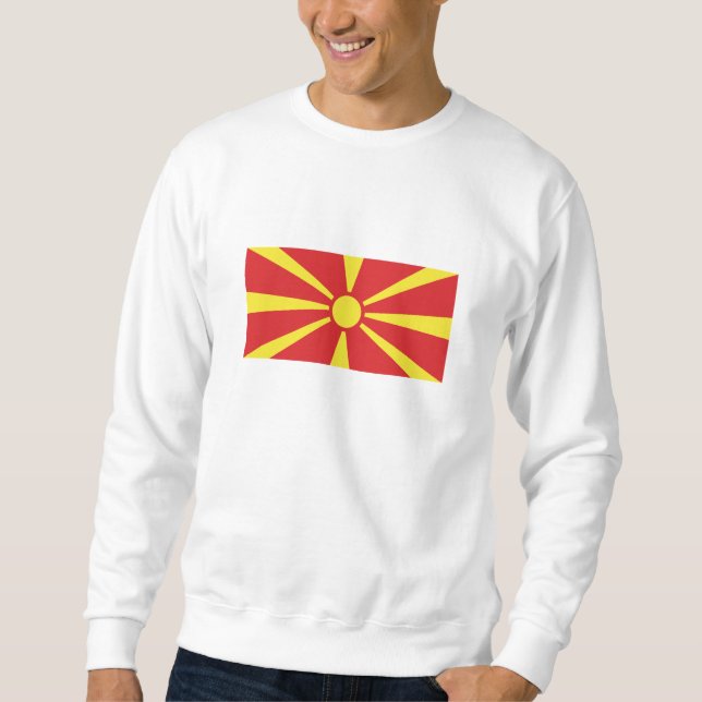 Moletom Bandeira da Macedônia do Norte (Frente)