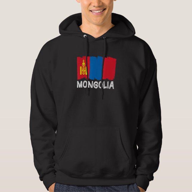 Moletom Bandeira da Mongólia legal (Frente)