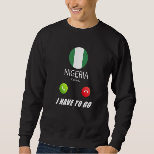 Moletom Bandeira da Nigéria Lembrança Nigéria Está Chamand