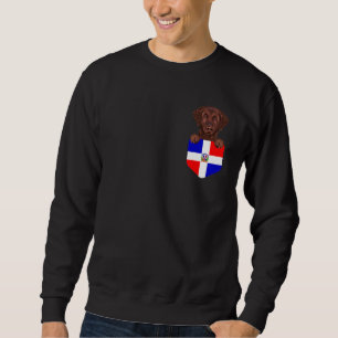 Moletom Bandeira da República Dominicana Cachorro de Retri