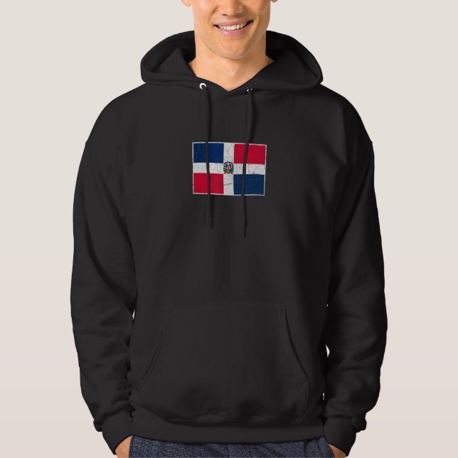 Moletom Bandeira da República Dominicana com Vintage Natio (Frente)