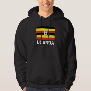 Moletom Bandeira da Uganda Apoie as Mulheres e Homens do