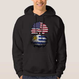 Moletom Bandeira das Raízes da Árvore Uruguai Americana