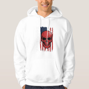 Moletom Bandeira de Caveira de Halloween Design Vetorial_1