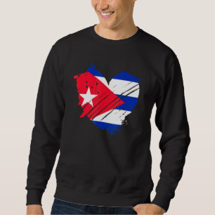 Moletom Bandeira de Cuba Eu Amo Cuba Está No Meu Dna Para